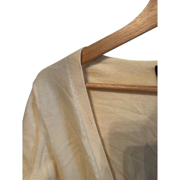 Gap Yellow Cropped Cardigan Sweater Women's Size M Top - Picture 7 of 8